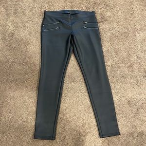 Express Faux Leather Mid Rise Legging